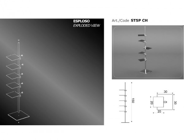 ARREDAMENTO - ESPOSITORE - ST5P - CH